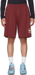VETEMENTS Burgundy 'Cutest Of The Fruits' Shorts