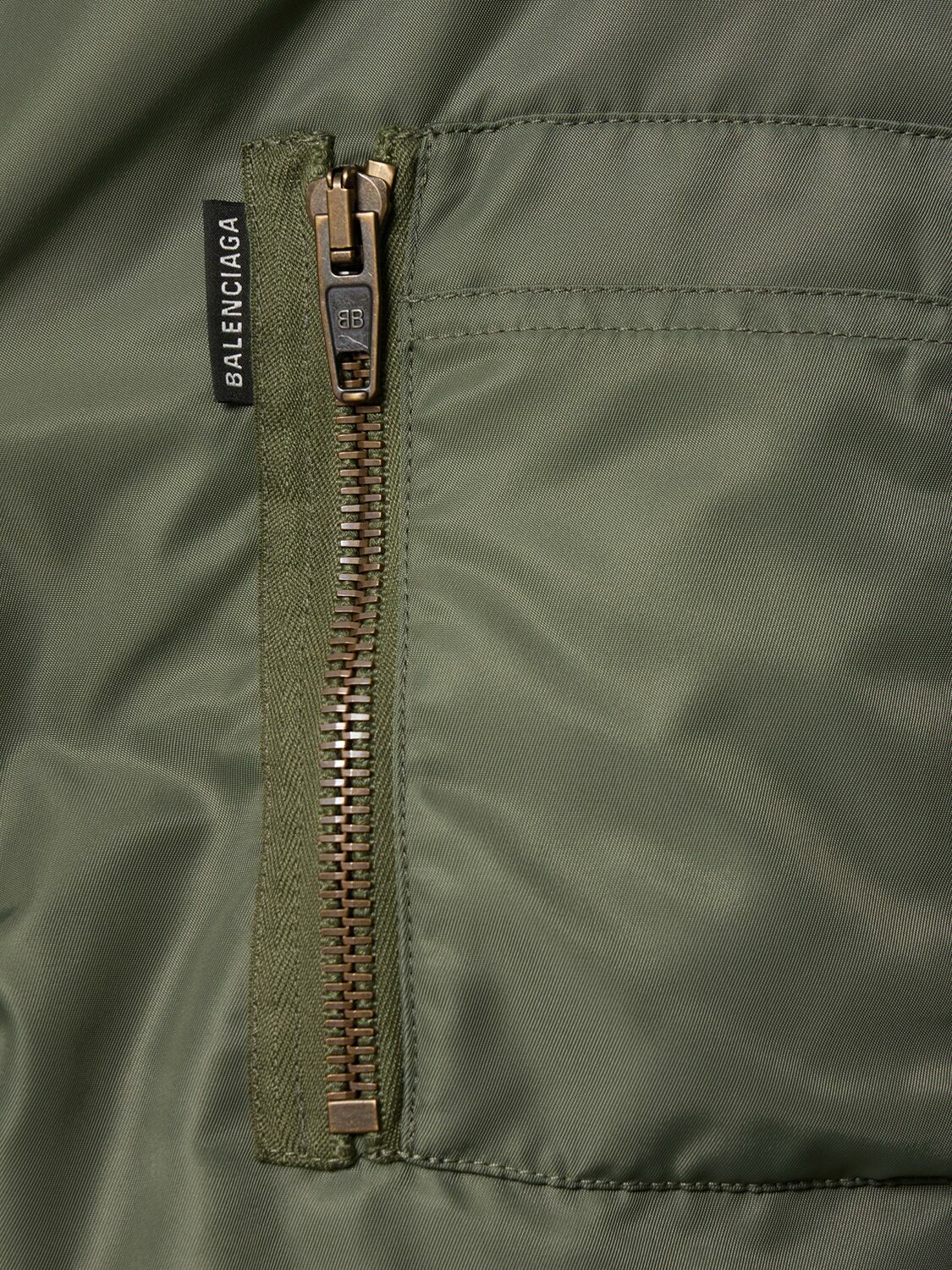 BALENCIAGA Hooded Nylon Bomber Jacket Balenciaga BALENCIAGA Hooded Nylon Bomber Jacket Balenciaga