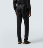 Rubinacci Reversible silk straight pants