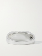 MAPLE - Peace Engraved Sterling Silver Ring - Silver