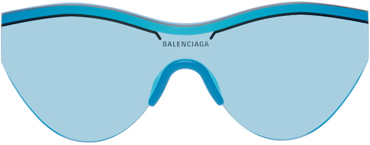 Photo: Balenciaga Blue Shield Sunglasses