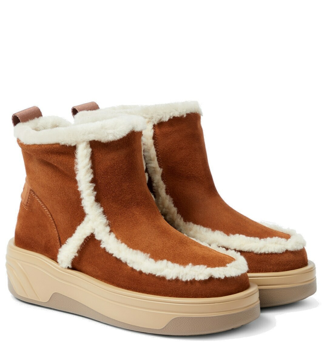 Bogner Astana shearling-trimmed ankle boots Bogner