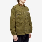 Human Made Men's Duck Coverall Jacket in Olive Drab