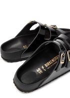 Birkenstock Florida Patent Leather Sliders Black