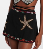 Clio Peppiatt Calypso beaded wrap skirt