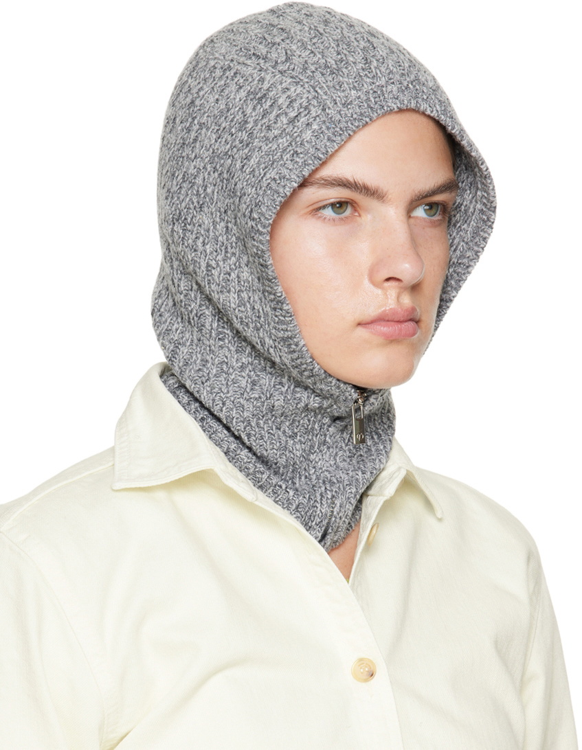 OPEN YY Gray Zip Balaclava