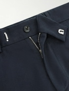TOM FORD - Straight-Leg Brushed Cotton-Drill Shorts - Blue