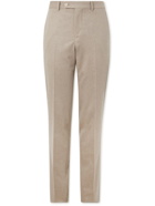 Brunello Cucinelli - Straight-Leg Pleated Wool Suit Trousers - Neutrals