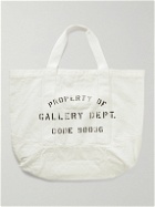 Gallery Dept. - Logo-Print Webbing-Trimmed Cotton-Canvas Tote Bag