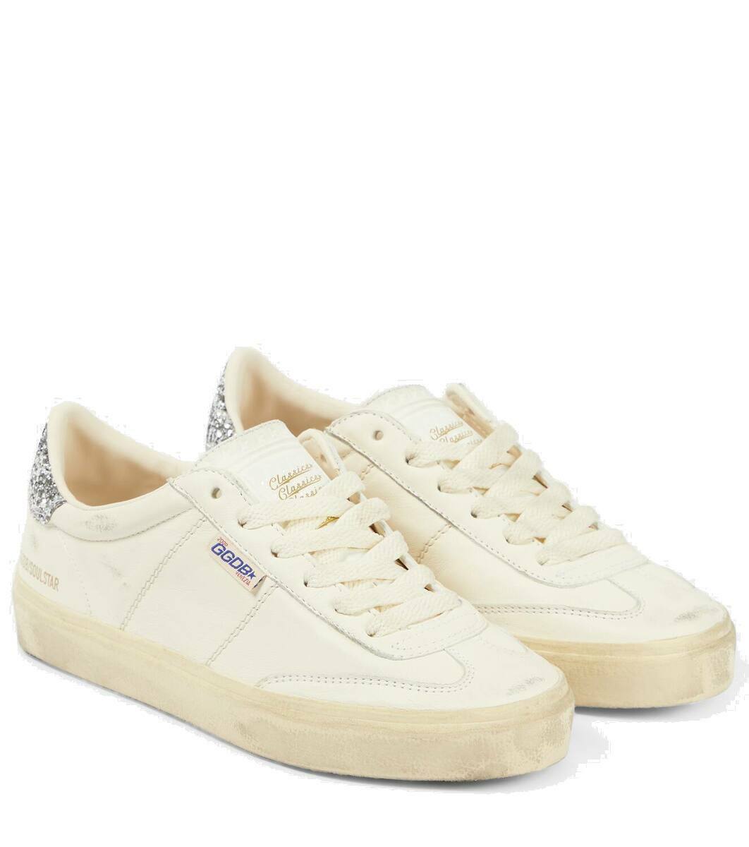 Golden Goose Soul-Star glitter leather sneakers Golden Goose