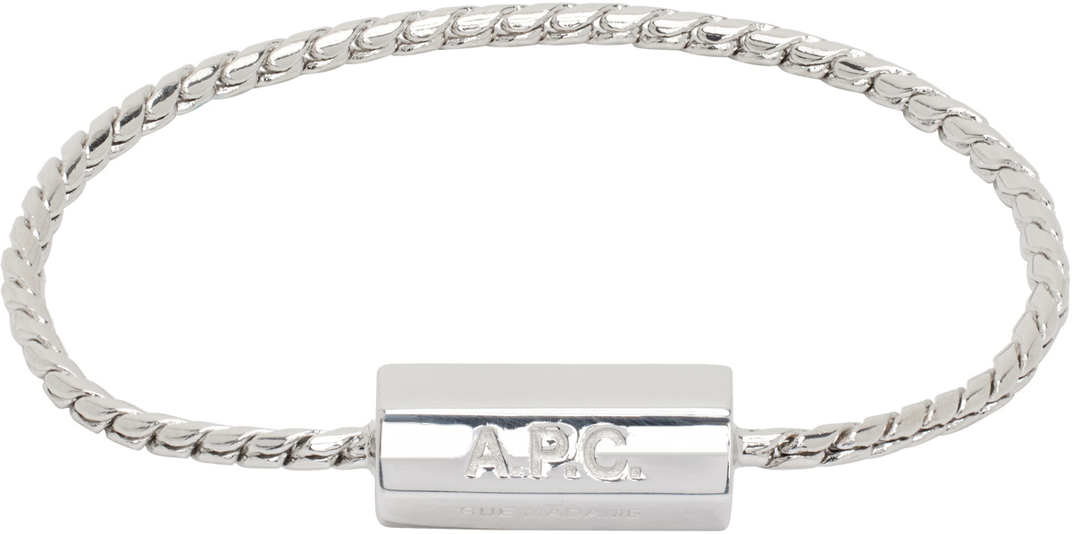 A.P.C. Silver Angle Bracelet