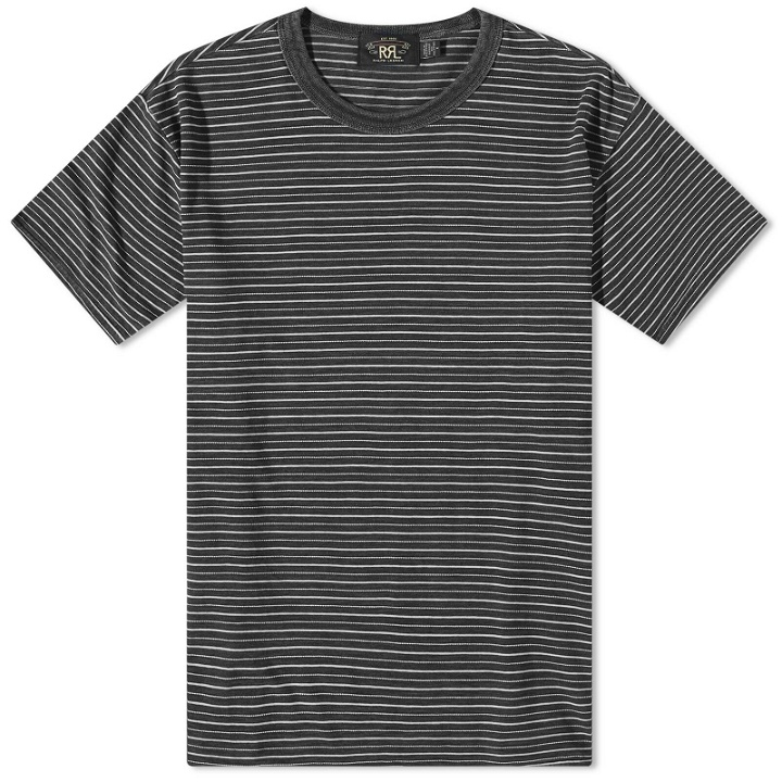 Photo: RRL Men's Stripe T-Shirt in Black Multi