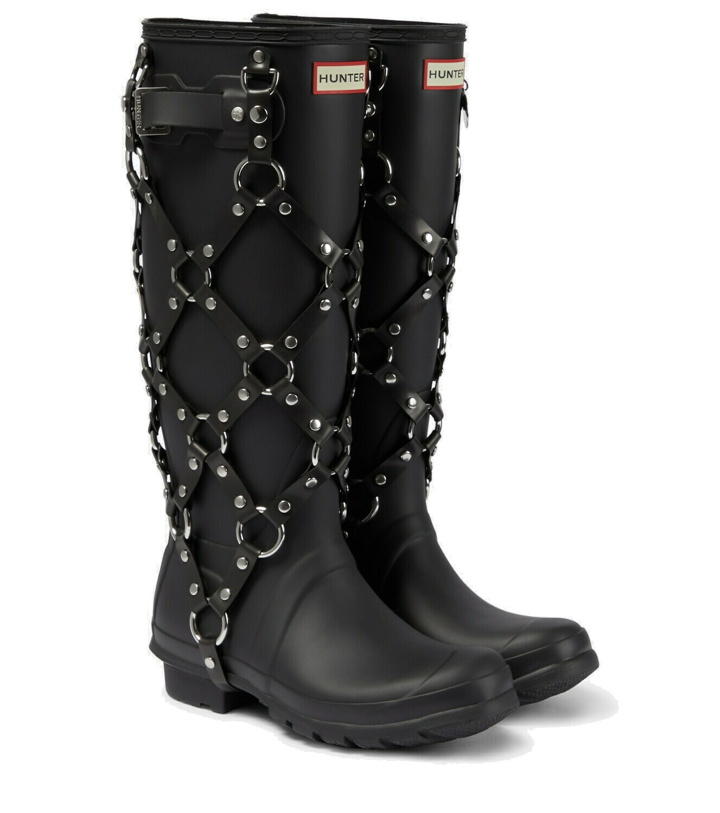 Photo: Noir Kei Ninomiya Hunter harness-detail rain boots
