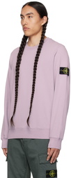 Stone Island Purple Crewneck Sweatshirt