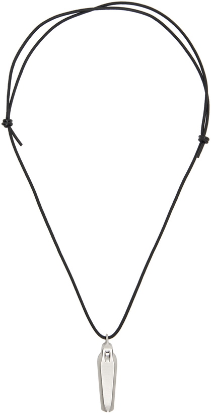 Photo: Rick Owens Black & Silver Sarcophagus Necklace