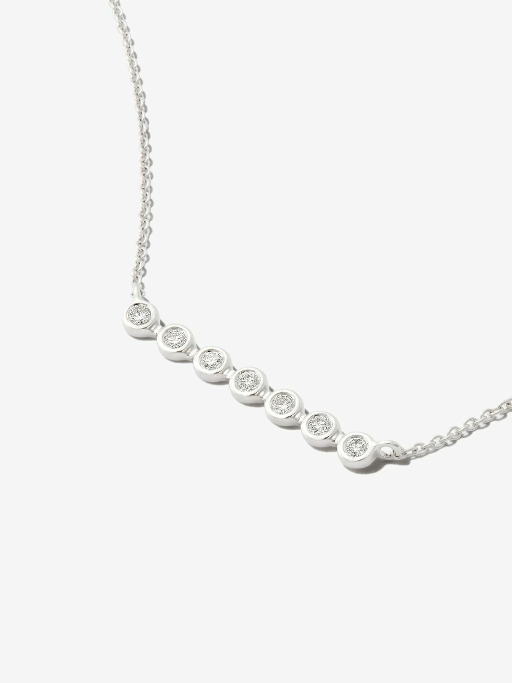 Dana Rebecca Designs 14K White Gold Lulu Jack Bar Diamond Necklace