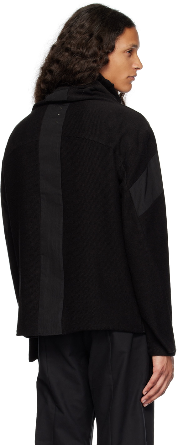 CARNET-ARCHIVE Black Paneled Turtleneck