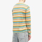 Acne Studios Men's Kripes Cotton Stripe Jumper in Mint Green/Multi