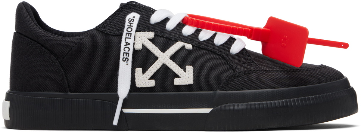 Off-White Black Vulcanized Low Sneakers