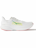 Hoka One One - Performance Mach 6 Rubber-Trimmed Mesh Running Sneakers - White