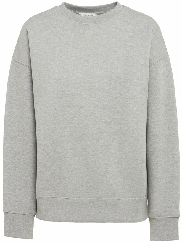 Photo: ANNAGRETA Elizabeth Crewneck Cotton Sweatshirt