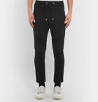 Balmain - Slim-Fit Tapered Loopback Cotton-Jersey Sweatpants - Men - Black