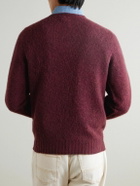 Drake's - HIM Shetland Wool Sweater - Burgundy
