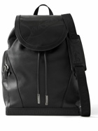Christian Louboutin - Explorafunk Rubber-Trimmed Full-Grain Leather Backpack