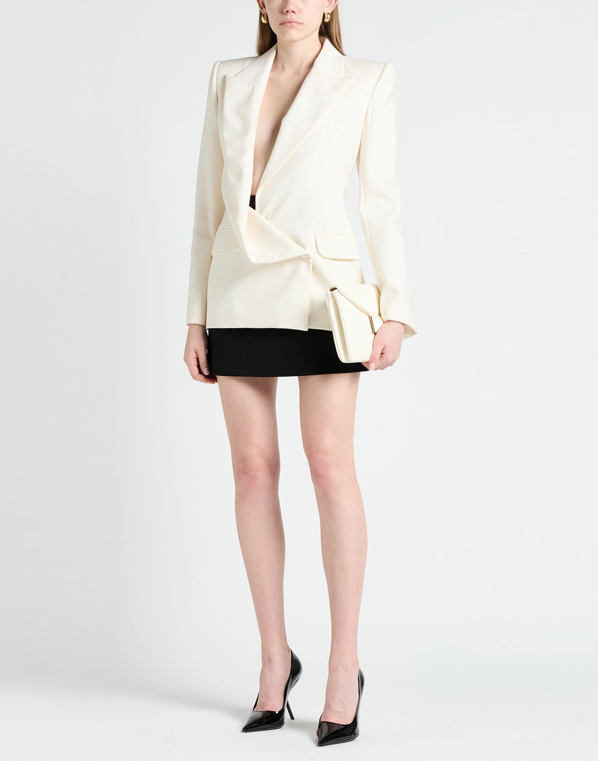 Mcqueen Womens Blazer Ivory