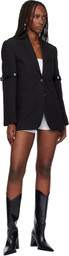 Coperni Black Logo Belted Blazer