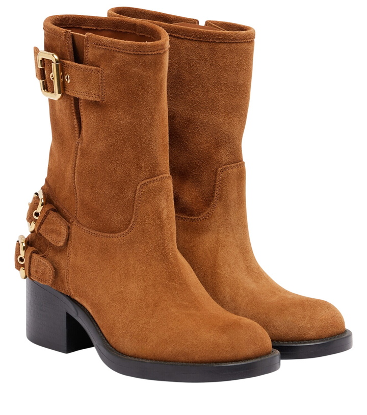 Photo: Chloé Dakota suede biker boots