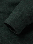 Portuguese Flannel - Wool-Tweed Overshirt - Green