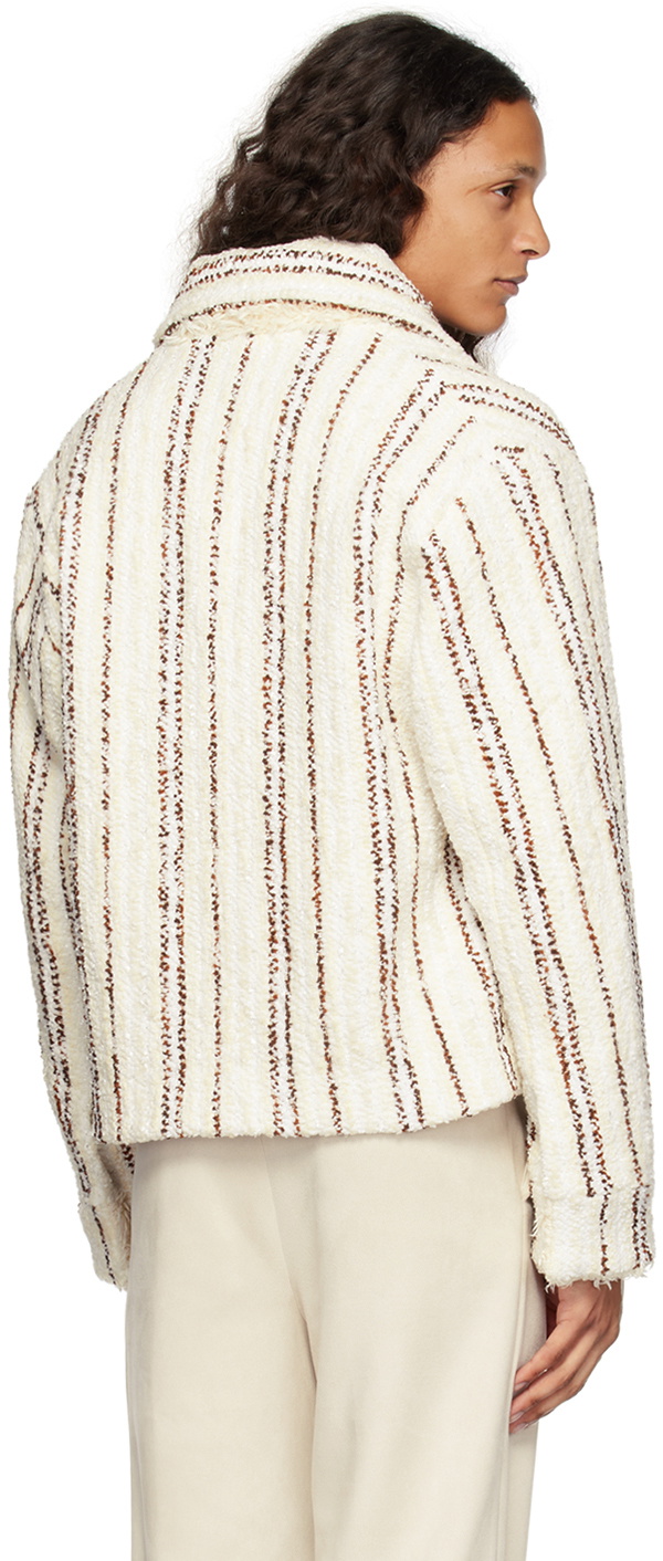 young n sang Off-White Hand-Woven Jacket