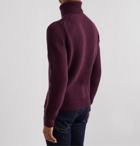 TOM FORD - Ribbed Cashmere Rollneck Sweater - Burgundy