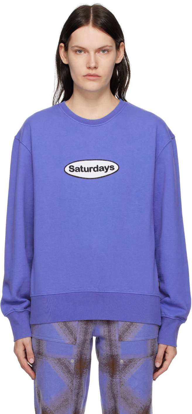 Saturdays NYC Blue Bowery Sweatshirt