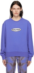 Saturdays NYC Blue Bowery Sweatshirt