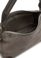 Lemaire Belted Baguette Suede Shoulder bag - Brown - One Size