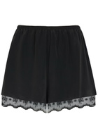 Simone Rocha Lace-trim Woven Shorts No Colour