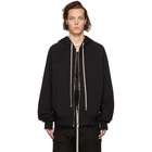 Rick Owens Black Windbreaker Hoodie