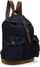 RRL Indigo Denim Rucksack Backpack