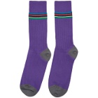 Paul Smith Purple Double Rib Socks