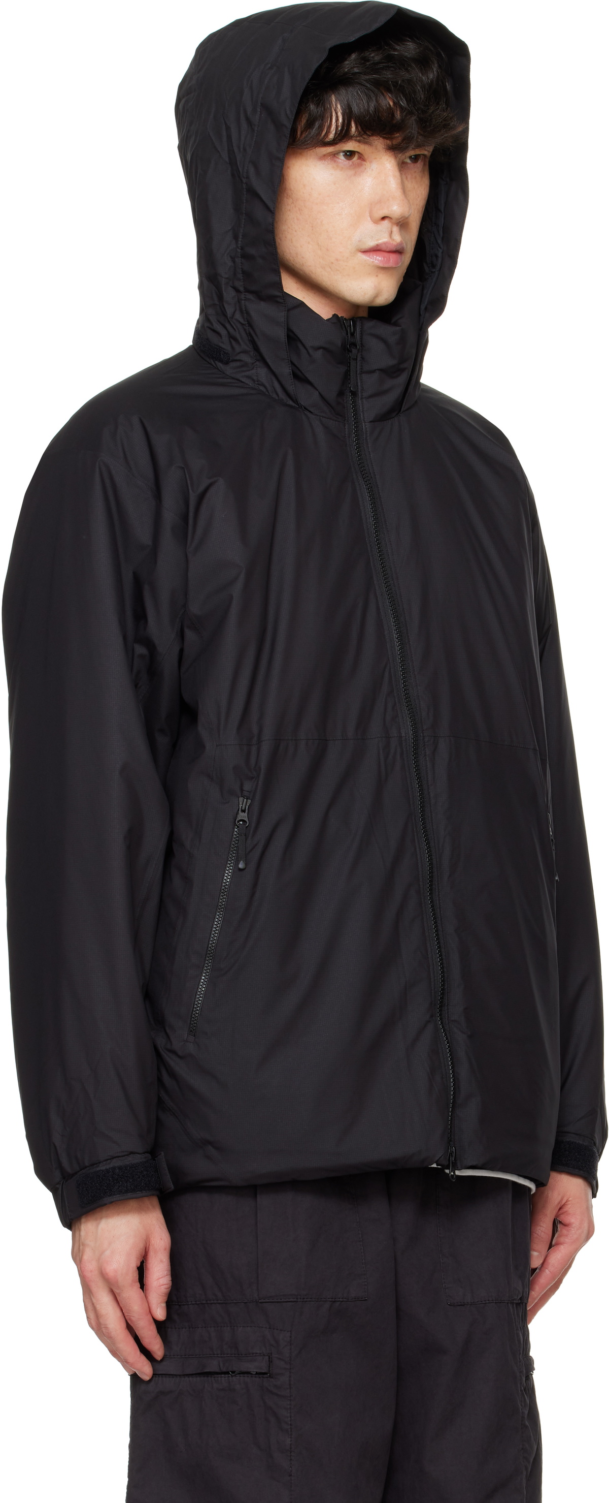 Goldwin Black WINDSTOPPER BY GORE-TEX LABS Puffy Jacket Goldwin