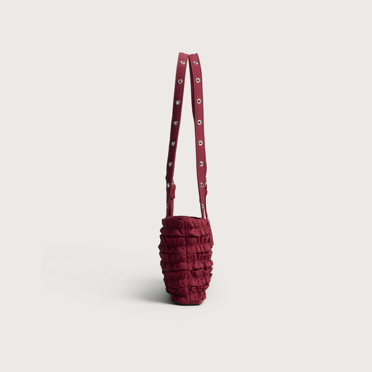 Damson Madder Women's Sophia Ruffle Bag in Red