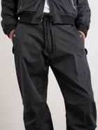 TOM FORD - Straight-Leg Cotton-Twill Drawstring Trousers - Black