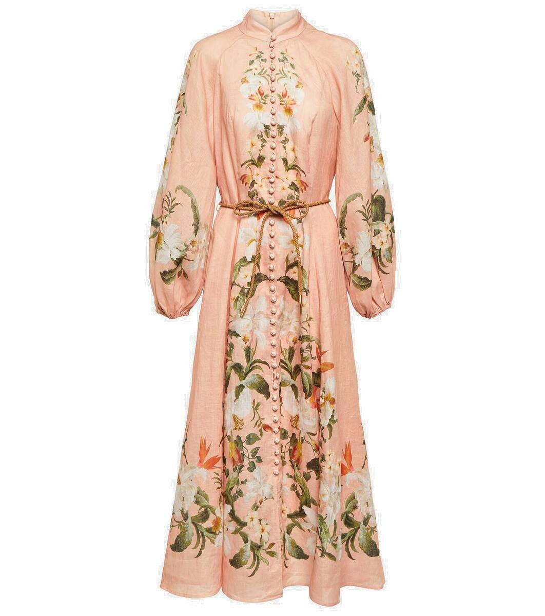 【Zimmermann】Lexi floral linen wrap dress Lexi floral linen wrap dress in multicoloured - Zimmermann