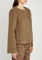 Reformation Lucia Wool-blend Coat Brown