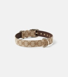 Gucci L/XL GG canvas dog collar