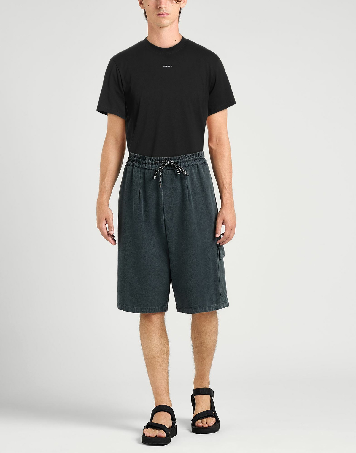 Sandro Mens T-shirt in Black