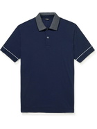 Kiton - Cotton-Piqué Polo Shirt - Blue