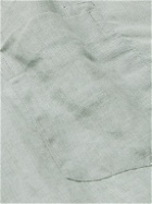 Frescobol Carioca - Angelo Camp-Collar Linen Shirt - Gray